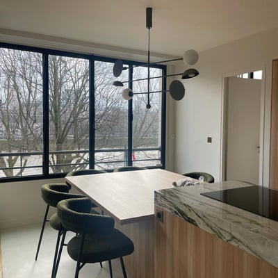 Rent of a spacious and modern 3-room apartment, 85 m², 16th arrondissement, Paris, France